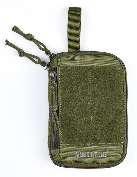 Modestone P13 EDC Pouch Small – GREEN  (fits 3x5”, 76x130mm top spiral notebooks)