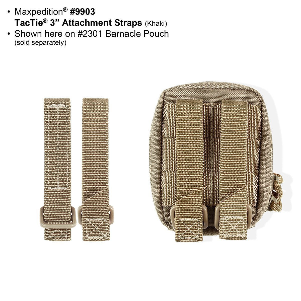 Maxpedition 3" TacTie (Pack of 4) (Foliage Green)