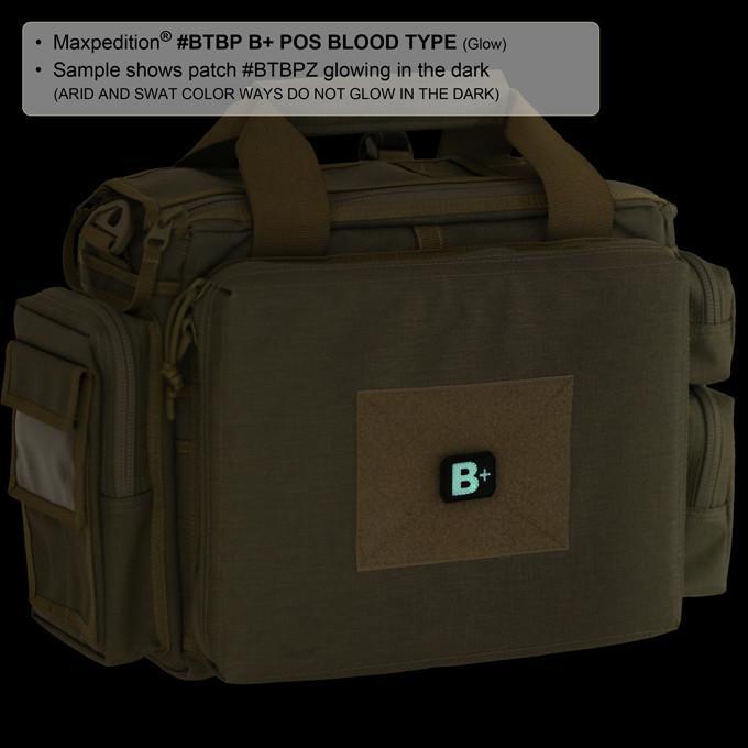 Maxpedition B+ Blood Type Morale Patch
