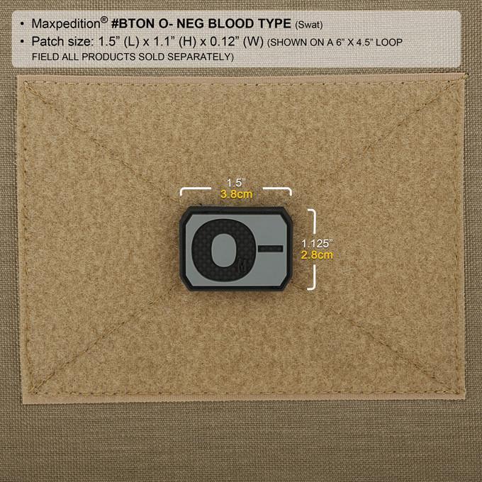 Maxpedition O- Blood Type Morale Patch