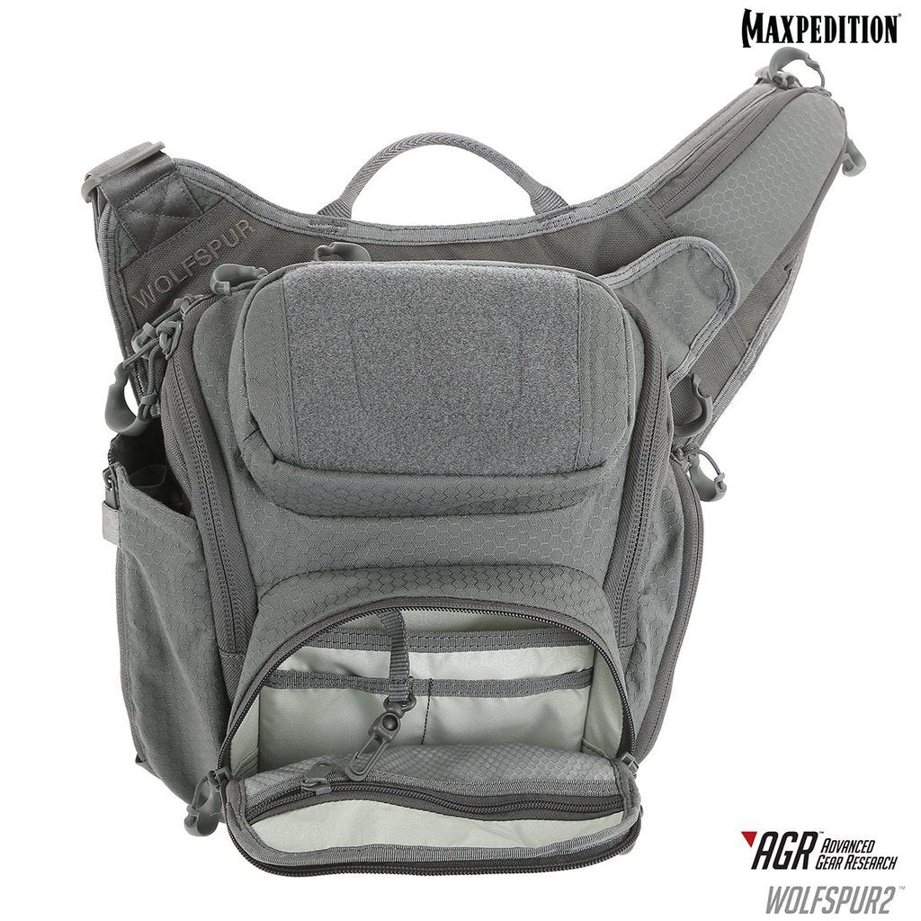 Maxpedition Wolfspur V2.0 Crossbody Shoulder Bag 11L (Gray)