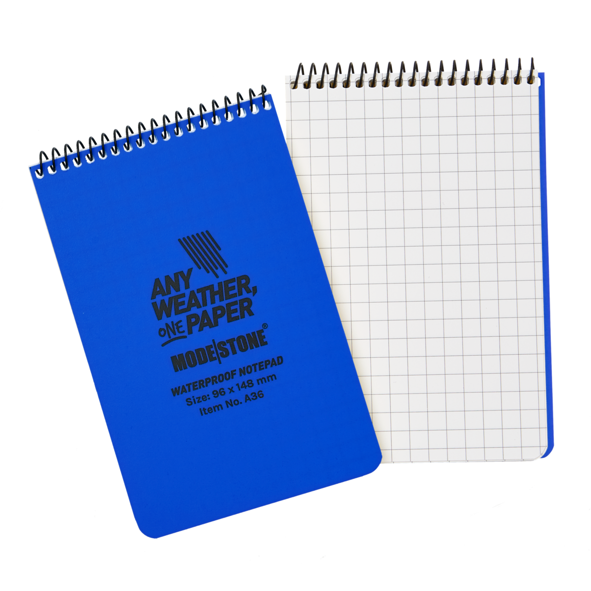 Modestone A36 Top Spiral Notepad 96x146mm- 50 sheets - BLUE