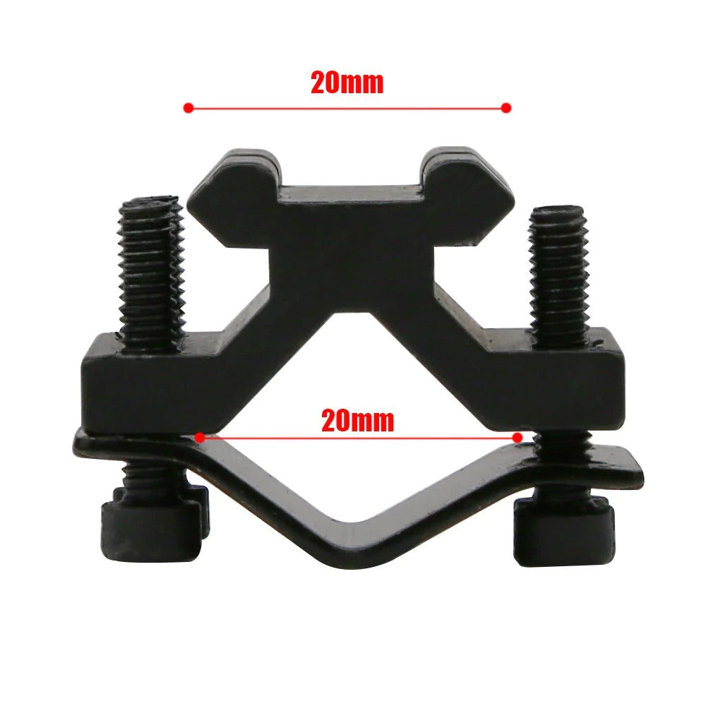 Mantis Barrel Mount Picatinny Rail - 10-20mm - Universal Single Rail Adapter