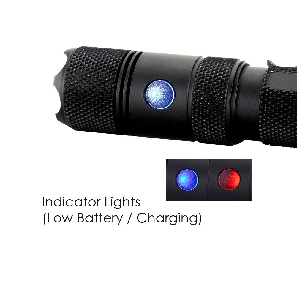 PowerTac E9R-G4 2550 Lumen USB Rechargeable LED Flashlight